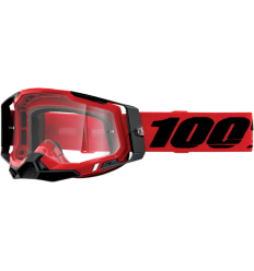 Máscara 100% Racecraft 2 Rojo Lentes Clear |26012894|