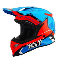 Casco Kyt Skyhawk Glowing Azul Naranja Fluor |1010012403|