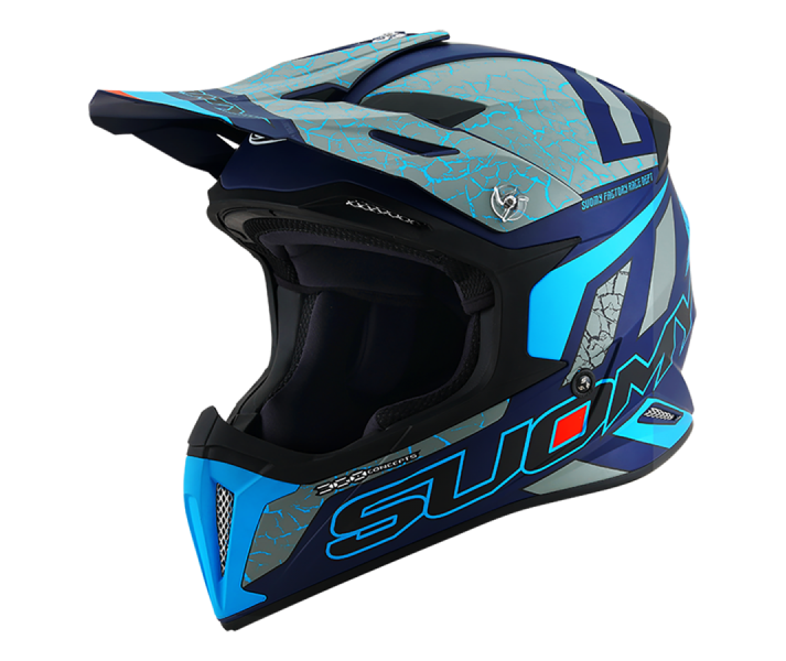 Casco Suomy X-Wing Reel Azul Mate Fluor |1110110203|