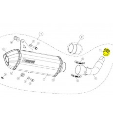 Replacement Muffler Clamp AKRAPOVIC /18601088/
