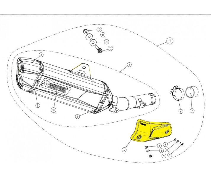 Heat Shield AKRAPOVIC /18602183/