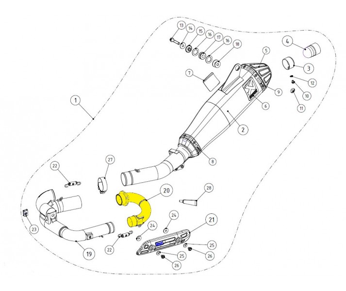 Headpipes and Collectors AKRAPOVIC /18601686/