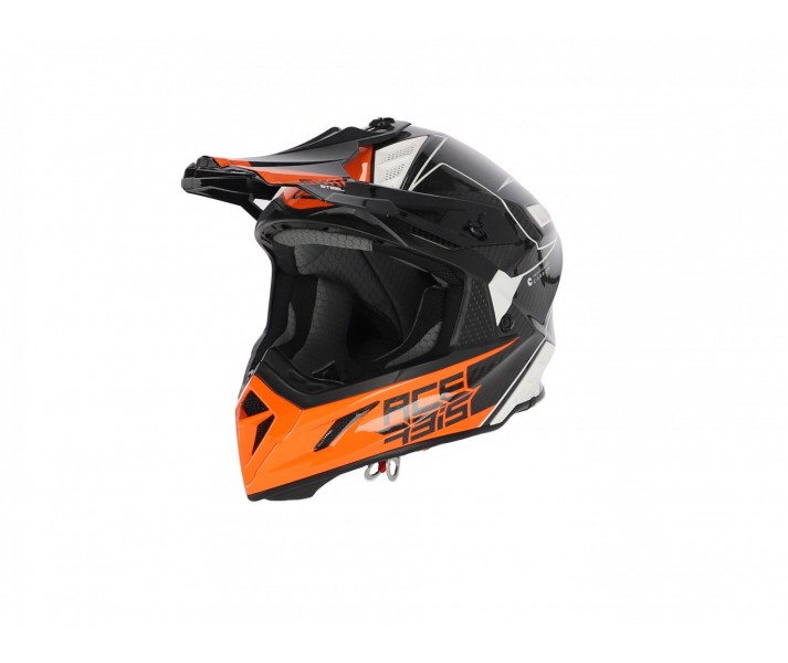 Casco Acerbis Steel Carbon Negro Naranja |0023424.229|