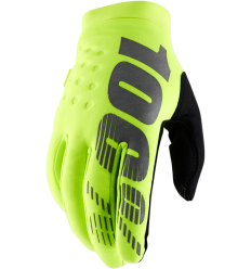 Guantes 100% Brisker Amarillo Fluor |33305707|