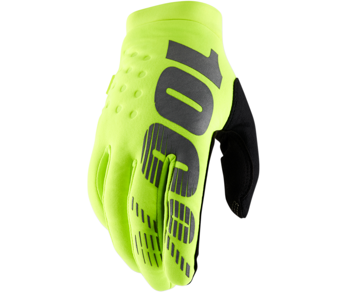 Guantes 100% Brisker Amarillo Fluor |33305707|