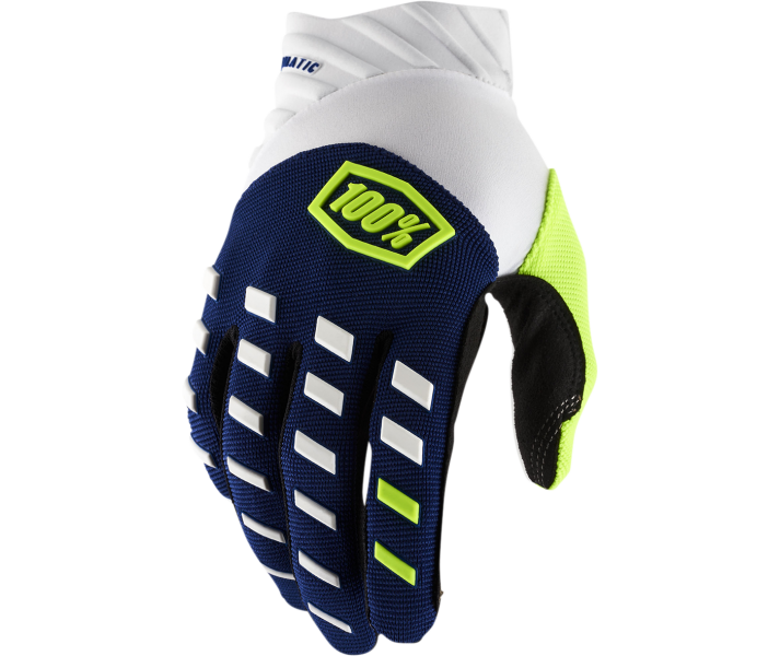 Guantes 100% Airmatic Azul Blanco |33307141|