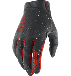 Guantes 100% Ridefit Mars Gris Rojo |33307079|