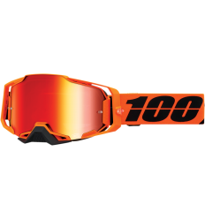 Máscara 100% Armega Cw2 Naranja Rojo |26013193|
