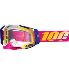 Máscara 100% Racecraft 2 Mission Rosa Amarillo Transparente |26013209|