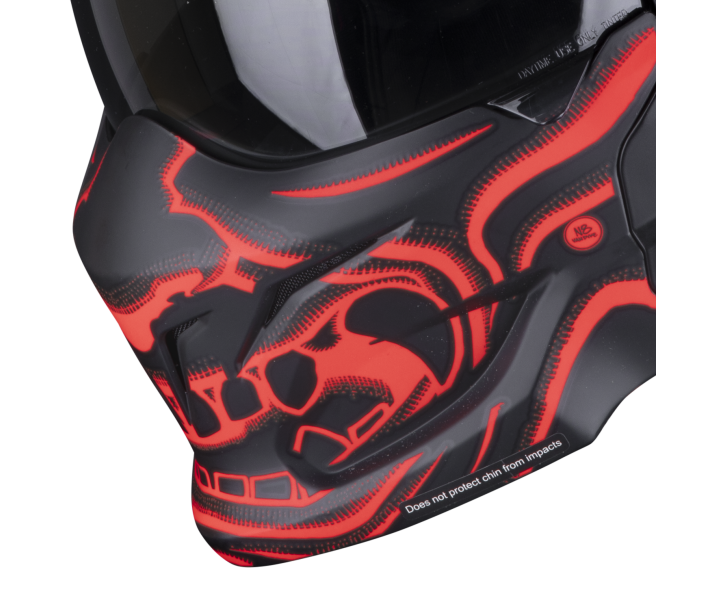 Máscara Para Casco Scorpion EXO-COMBAT EVO SAMURAI Negro Mate |99-934-014|