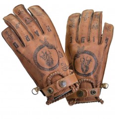 Guantes Verano ByCity Second Piel Tattoo Marrón |1000061XS|