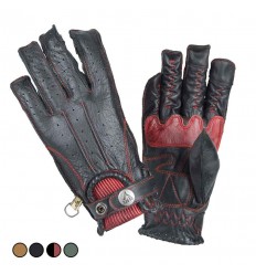 Guantes Verano By City Second Piel Negro Rojo |1000050XS|