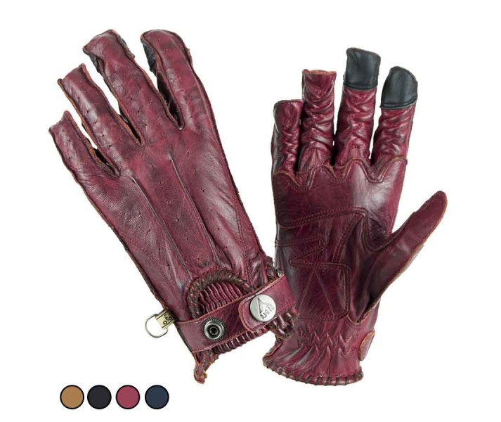 Guantes Verano Mujer By City Second Piel Granate |1000027XS|