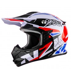 Casco Nzi Knobby Contest Blanco Rojo Azul |150311A210|