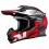 Casco Nzi Knobby Contest Negro Rojo Blanco Mate |150311A209|