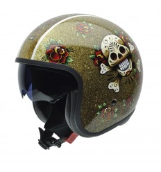 Casco Nzi Rolling 4 Sun Skull 'N Roses Brillo |050406G744|