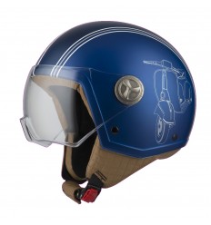 Casco Nzi Minijet Zeta 2 Sprint Azul Mate |050288A189|