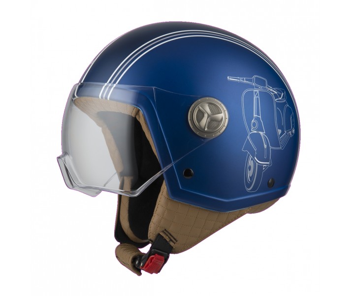 Casco Nzi Minijet Zeta 2 Sprint Azul Mate |050288A189|