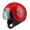 Casco Nzi Minijet Zeta 2 Sprint Rojo Fluor Brillo |50288A190|