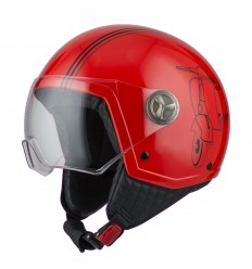 Casco Nzi Minijet Zeta 2 Sprint Rojo Fluor Brillo |50288A190|