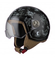 Casco Nzi Minijet Zeta 2 Stickers Brillo |050288A030|