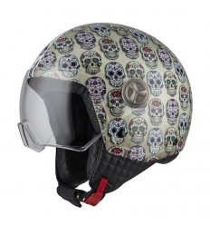 Casco Nzi Minijet Zeta 2 Mexican Skulls Brillo |050288G582|