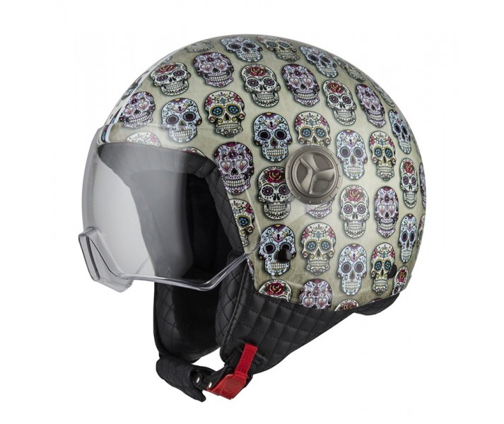 Casco Nzi Minijet Zeta 2 Mexican Skulls Brillo |050288G582|