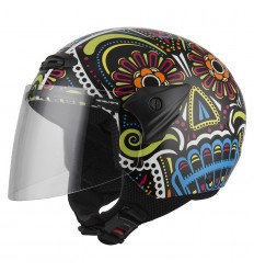 Casco Nzi Infantil Minijet Helix Ii Calaca Brillo |050269AR05|