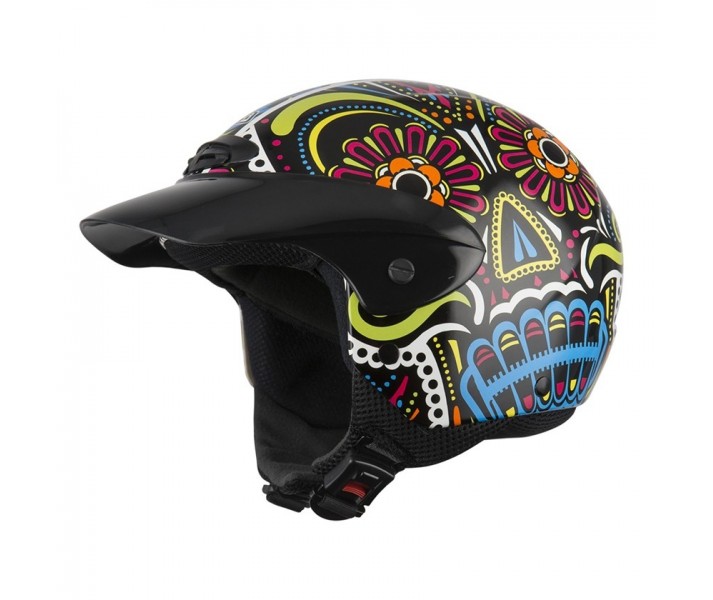 Casco Nzi Infantil Minijet Single Calaca Brillo |050272AR05|