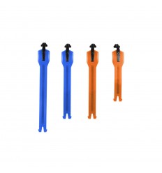 Kit de Correas Leatt 4.5 2 Piezas Azul Naranja |LB3022060339|