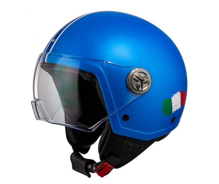 Casco Nzi Zeta 2 Flusso Azul Mate |050288AR43|