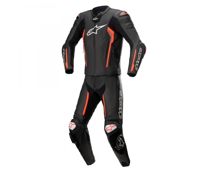 Mono Alpinestars Missile V2 Leather Suit 2PC Negro Rojo |3160122-1030|