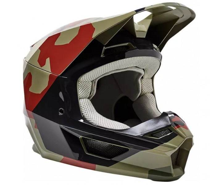 Casco Infantil Fox V1 BNKR Ece Negro Camo |28814-247|