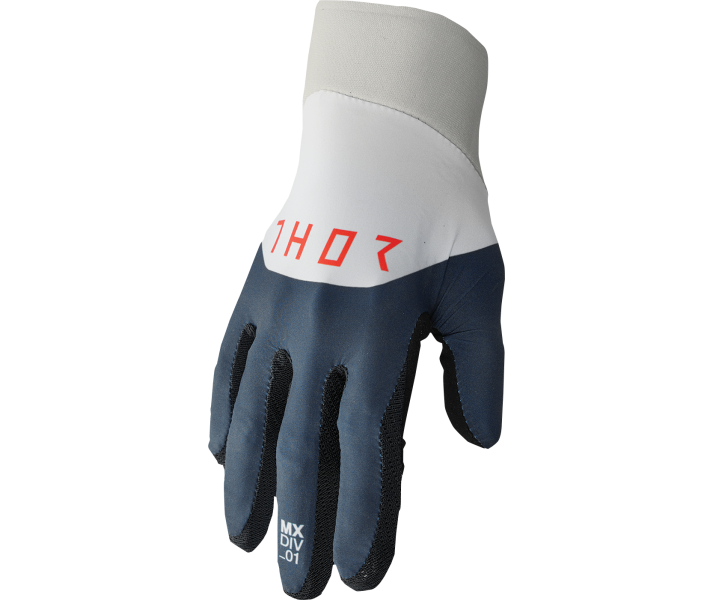 Guantes Thor Agile Rival Gris Azul |33307234|