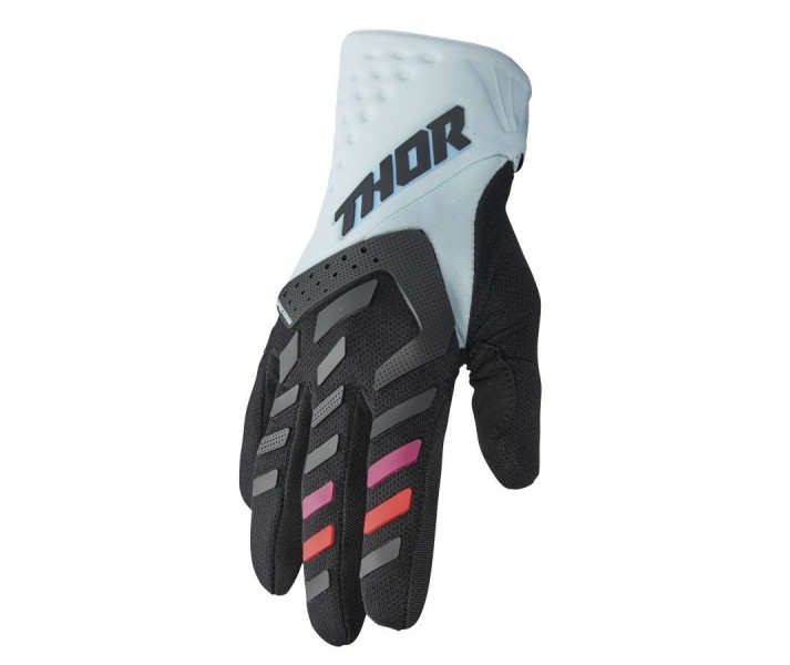 Guantes Thor Mujer Spectrum Azul Claro Negro |3331023|