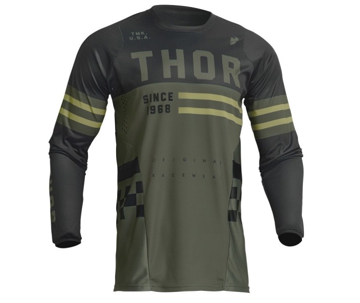 Camiseta Thor Infantil Pulse Combat Verde Militar Negro |2912217|