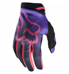 Guantes Fox Mujer 180 Toxsyk Negro Rosa |29766-285|