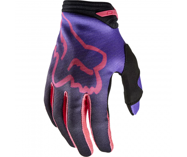 Guantes motocross fox airline color negro