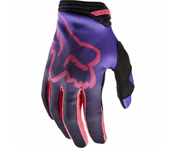 Guantes Fox Mujer 180 Toxsyk Negro Rosa |29766-285|