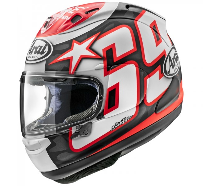 Casco Arai Rx-7V Evo Hayden Reset Negro Blanco Rojo |8007051001|