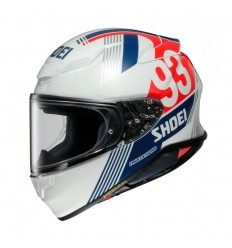 Casco Shoei Nxr 2 Mm93 Retro Tc10 Blanco Azul rojo |CSNXR217101|