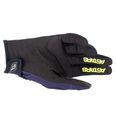 Guantes Alpinestars Techstar Night Navy Amarillo Fluor |3561023-7455|