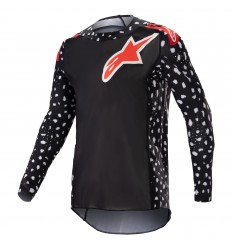 Camiseta Alpinestars Techstar North Negro Neon Rojo |3760523-1397|