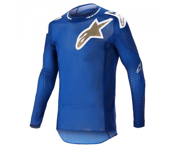 Camiseta Alpinestars Supertech Bruin Ucla Azul Brushed Oro |3760623-7265|