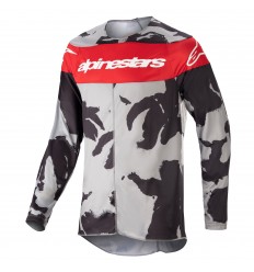 Camiseta Alpinestars Rcaer Tactical Cast Gris Camo Mars Rojo |3761223-9228|
