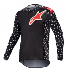 Camiseta Alpinestars Infantil Racer Norte Negro Neon Rojo |3770523-1397|