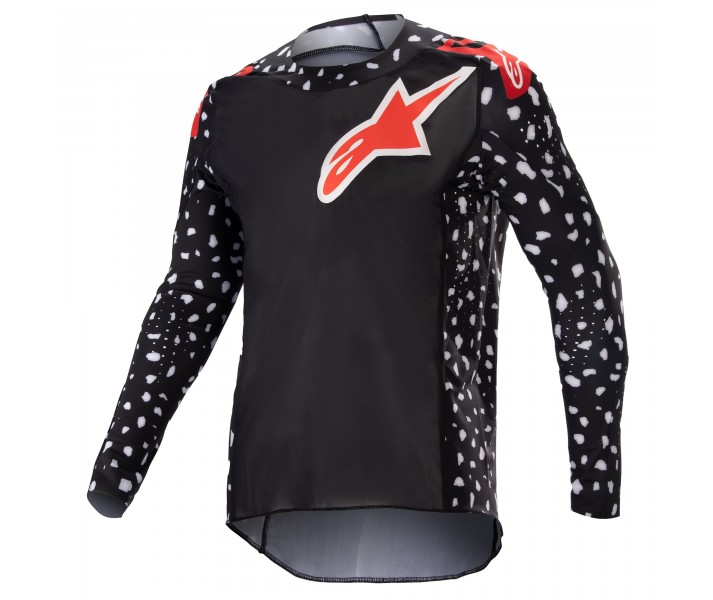 Camiseta Alpinestars Infantil Racer Norte Negro Neon Rojo |3770523-1397|