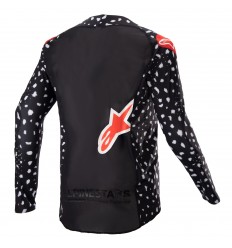 Camiseta Alpinestars Infantil Racer Norte Negro Neon Rojo |3770523-1397|