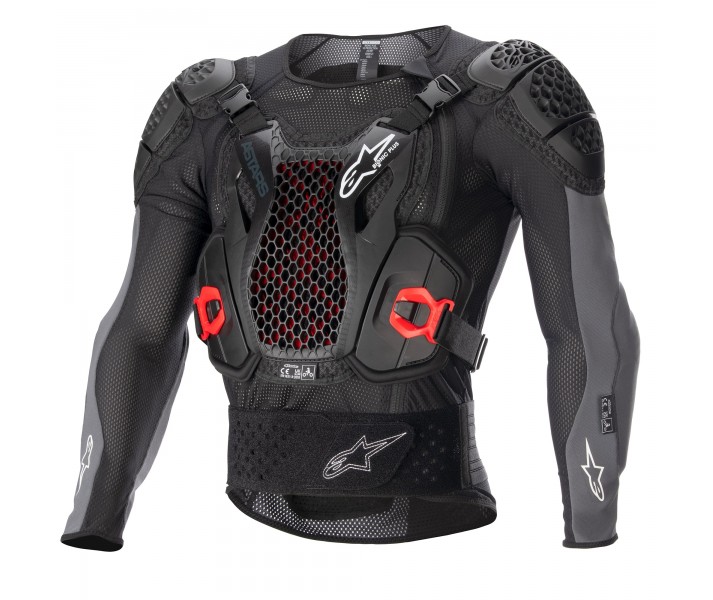 Peto De Protección Alpinestars Bionic Plus V2 Negro Anthracita Rojo |6506723-103