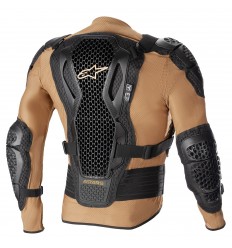 Peto De Protección Alpinestars Bionic Action V2 Sand Negro Tangerine |6506823-81